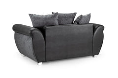 Dunfries Sofa Set - Black/Grey