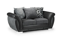 Dunfries Sofa Set - Black/Grey