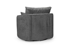 Dunfries Sofa Set - Black/Grey