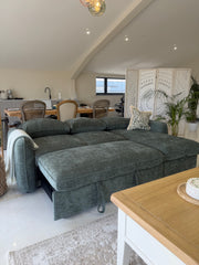 Moscow Universal Corner Sofabed With Storage - Olive