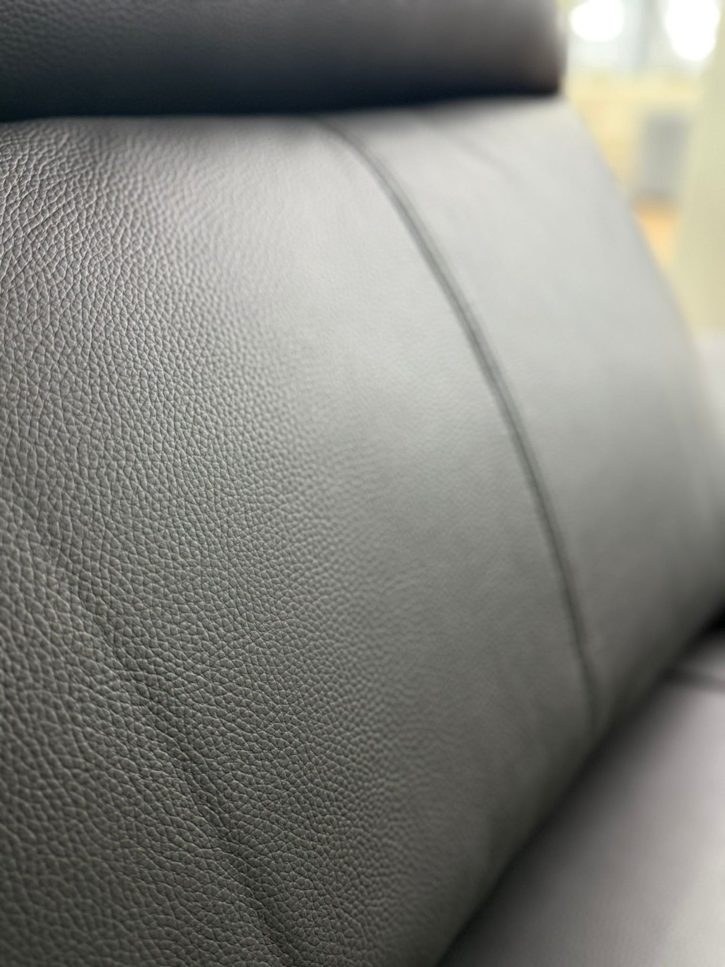 Boston Genuine Leather Electric Recliner 2 Seater Leather - Black