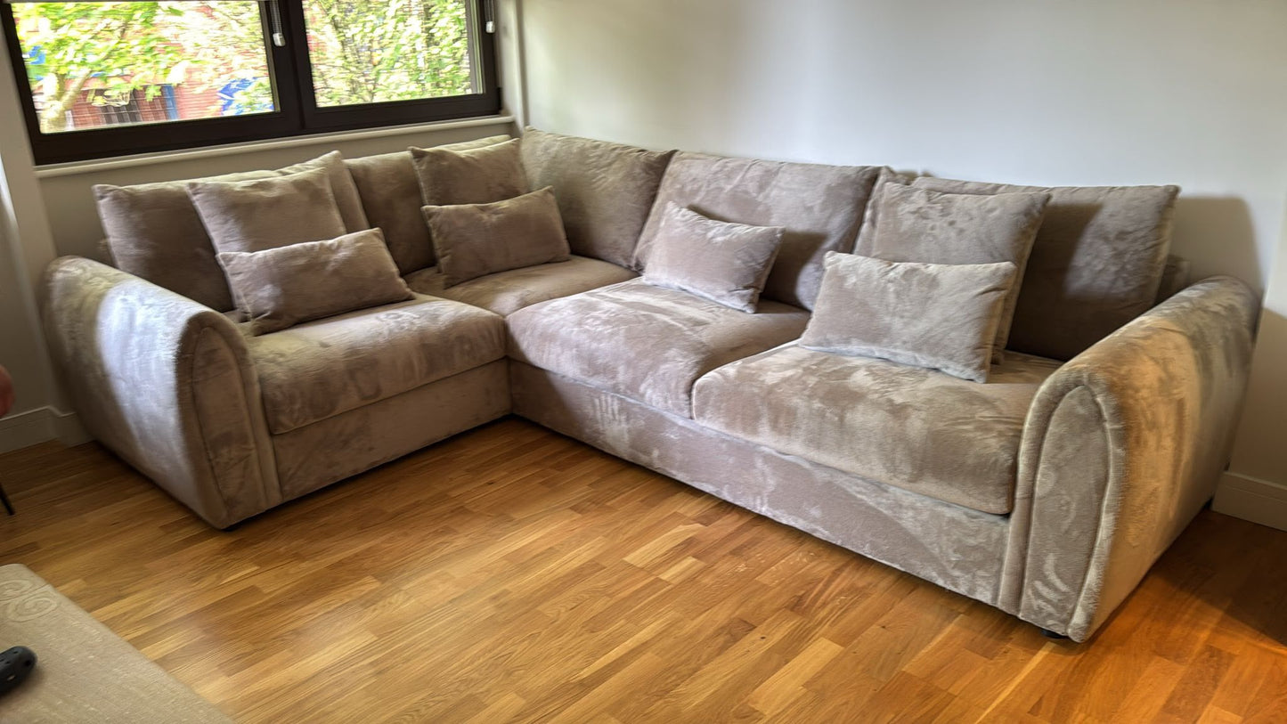 Mirabel Sofa Left Hand Facing Corner Mocha