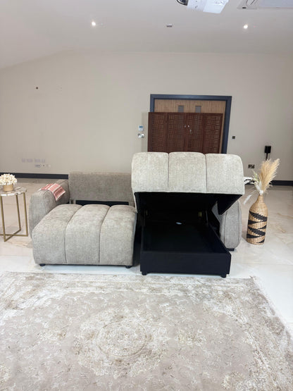 Portland Universal Storage Sofa Bed -  Beige