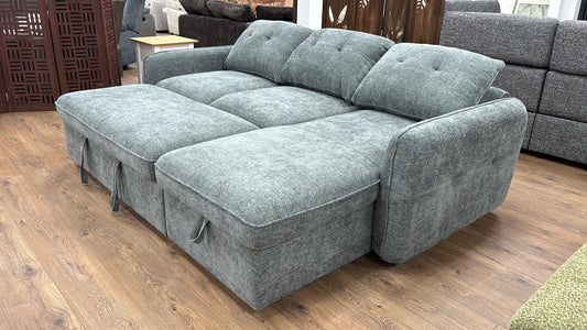 Moscow Universal Corner Sofabed With Storage - Grey