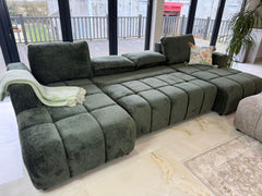 Shanghai Luxury U Shape Sofa Bed - Green