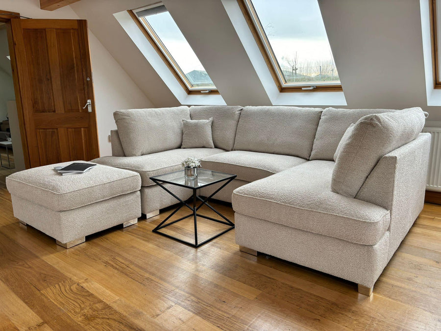Carnaby Boucle U Shape Corner Sofa