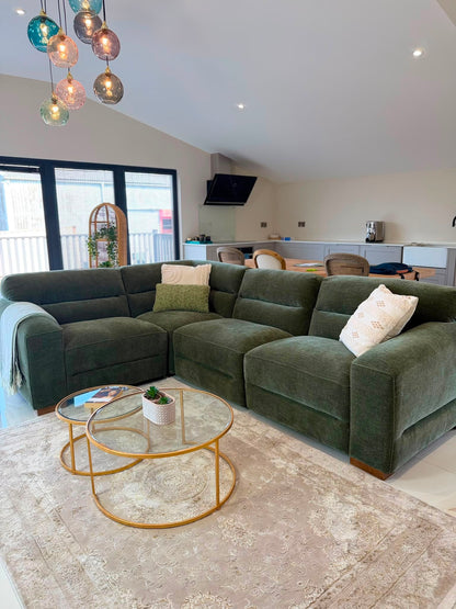 Chicago Sofa Green Modular Corner Sofa