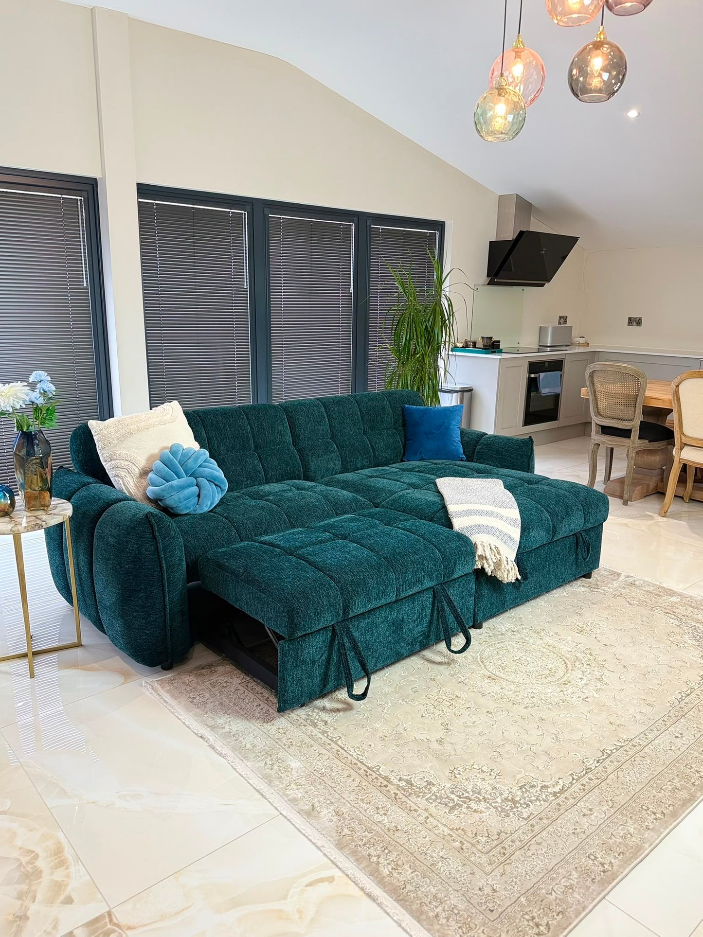 Florida Universal Storage Sofa Bed - Teal