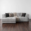 Brooklyn Electric Storage Left Hand Sofa Bed - Silver Pre-Order