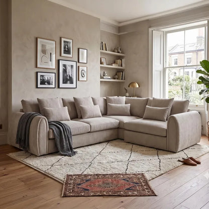 Mirabel Sofa Right Hand Facing Corner Mocha