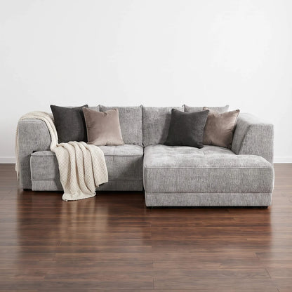 Brooklyn Electric Storage Right Hand Sofa Bed - Silver Pre-Order