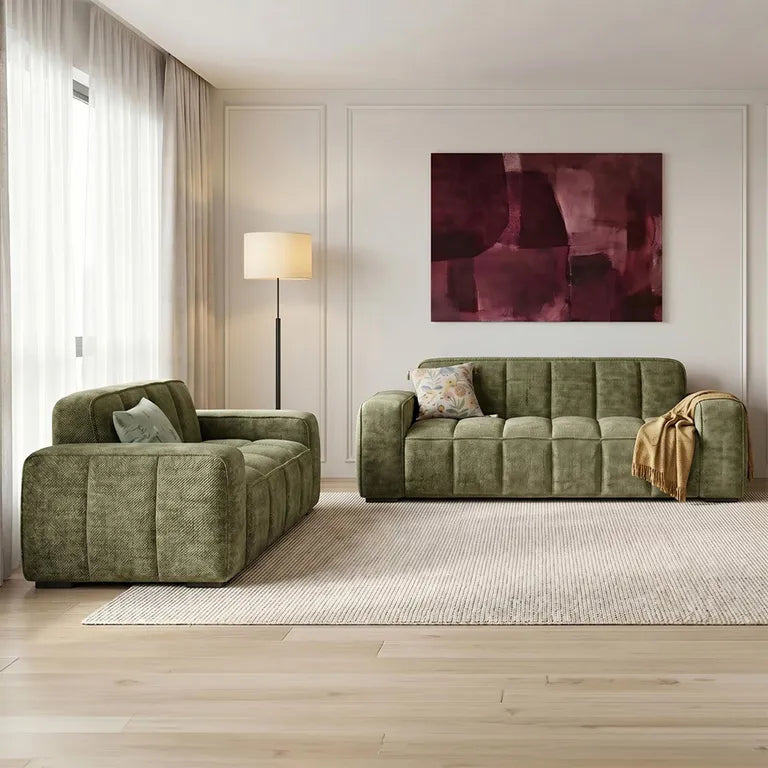 Paris Sofa Olive 3+2 Seater