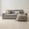 Hudson Universal Corner Storage Sofa Bed - Grey