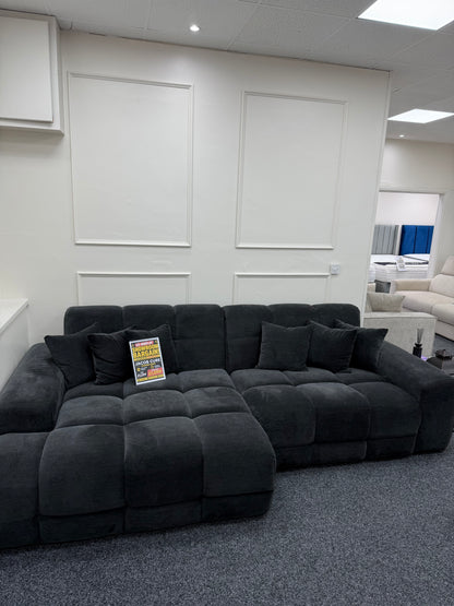 Jacob Sofa Charcoal Left Hand - EX DISPLAY