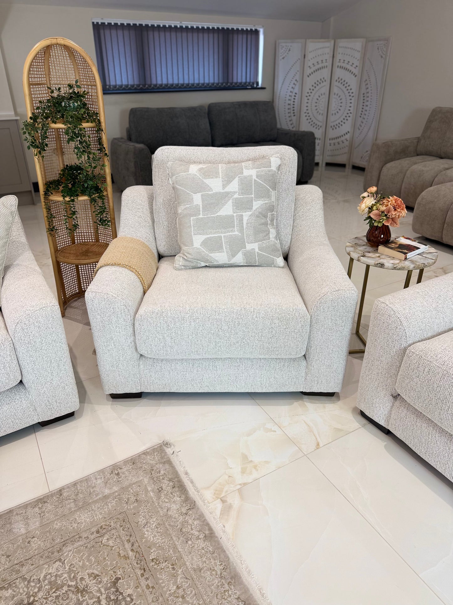 Douglas Beige 3+2+1 Seater Sofa Set