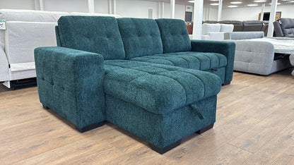 Palermo Universal Corner Sofabed With Storage - Blue