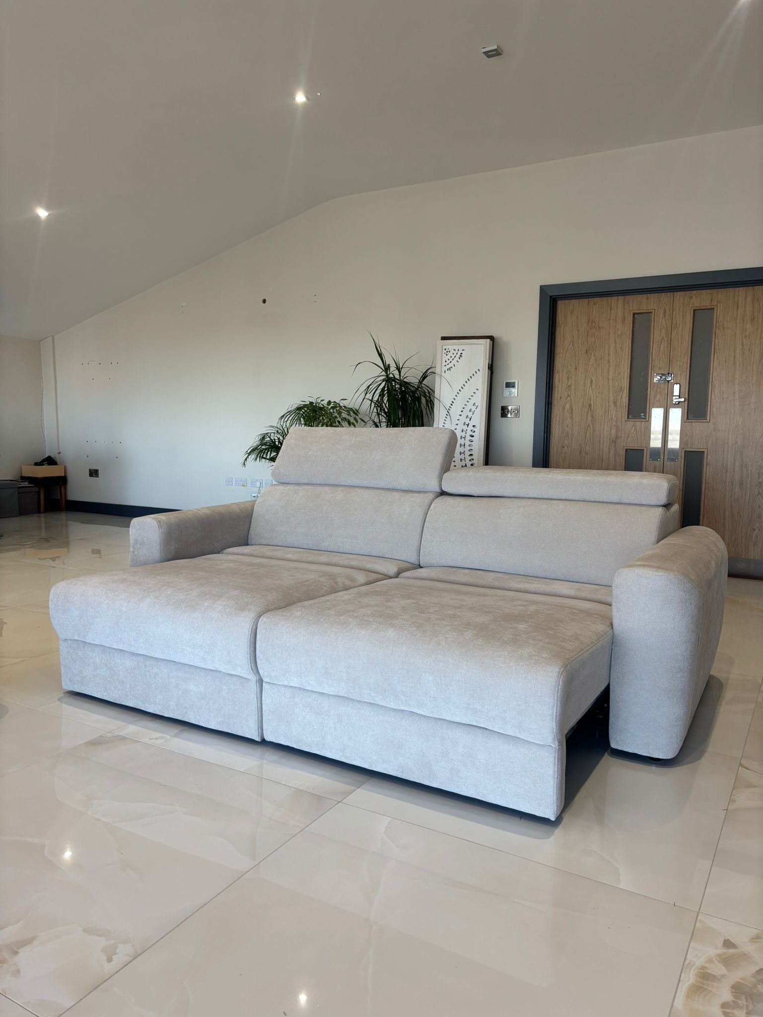 Dakota 3 Seater Electric Sofa Bed - Beige