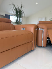 Somerville Electric Recliner 3+2 Seater Sofa - Tan