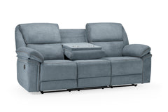 Elio Recliner Fabric 3 Seater Sofa - Grey