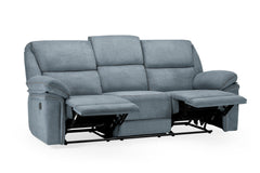 Elio Recliner Fabric 3 Seater Sofa - Grey