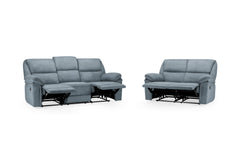 Elio Recliner Fabric 3+2 Seater Sofa - Grey