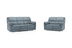 Elio Recliner Fabric 3+2 Seater Sofa - Grey