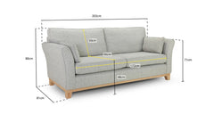 Ells Sofa 4 Seater  - Grey