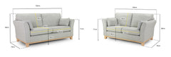 Ells Sofa Set - Grey