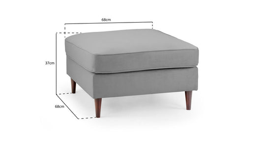 Emma Plush Footstool Sofa