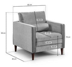 Emma Plush Armchair Sofa