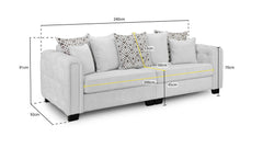 Evins Sofa Set - Light Grey