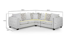 Evins Sofa Set - Light Grey