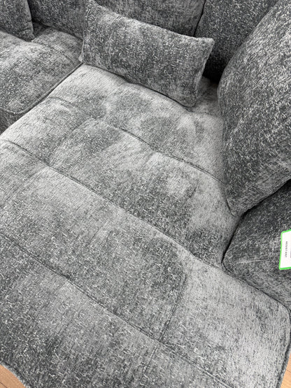 Brooklyn Electric Storage Left Hand Sofa Bed - Charcoal