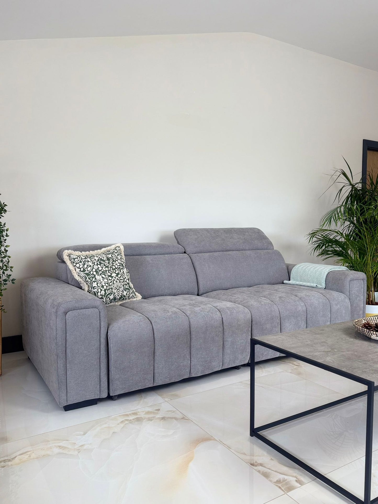 Molly 3 Seater Electric Sofa Bed - Grey