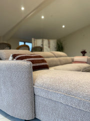 Capri Corner Sofa Bed With Storage – Beige – Universal Chaise – Pull Out Bed