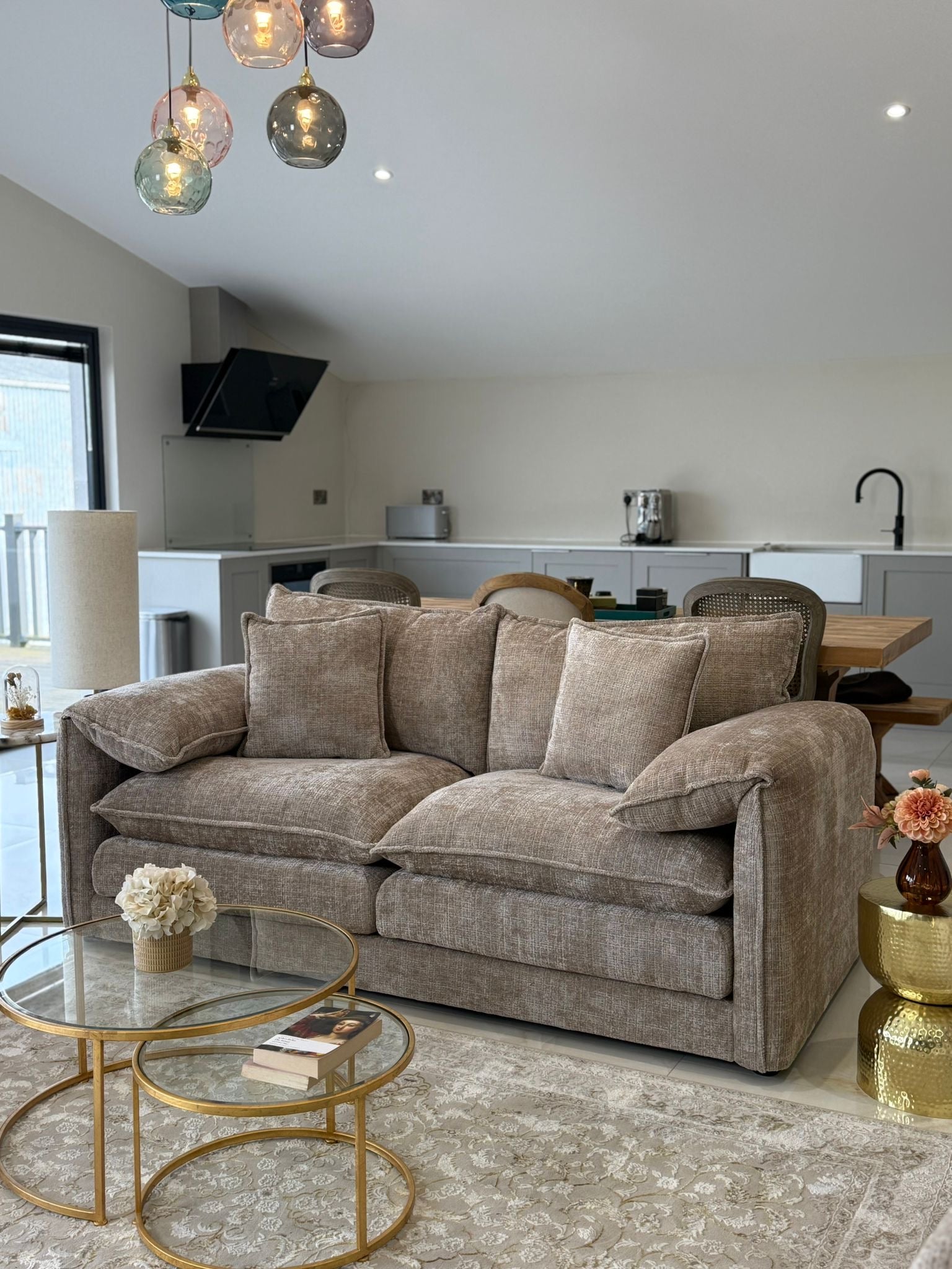 Solaya 3+2 Seater Sofa - Beige