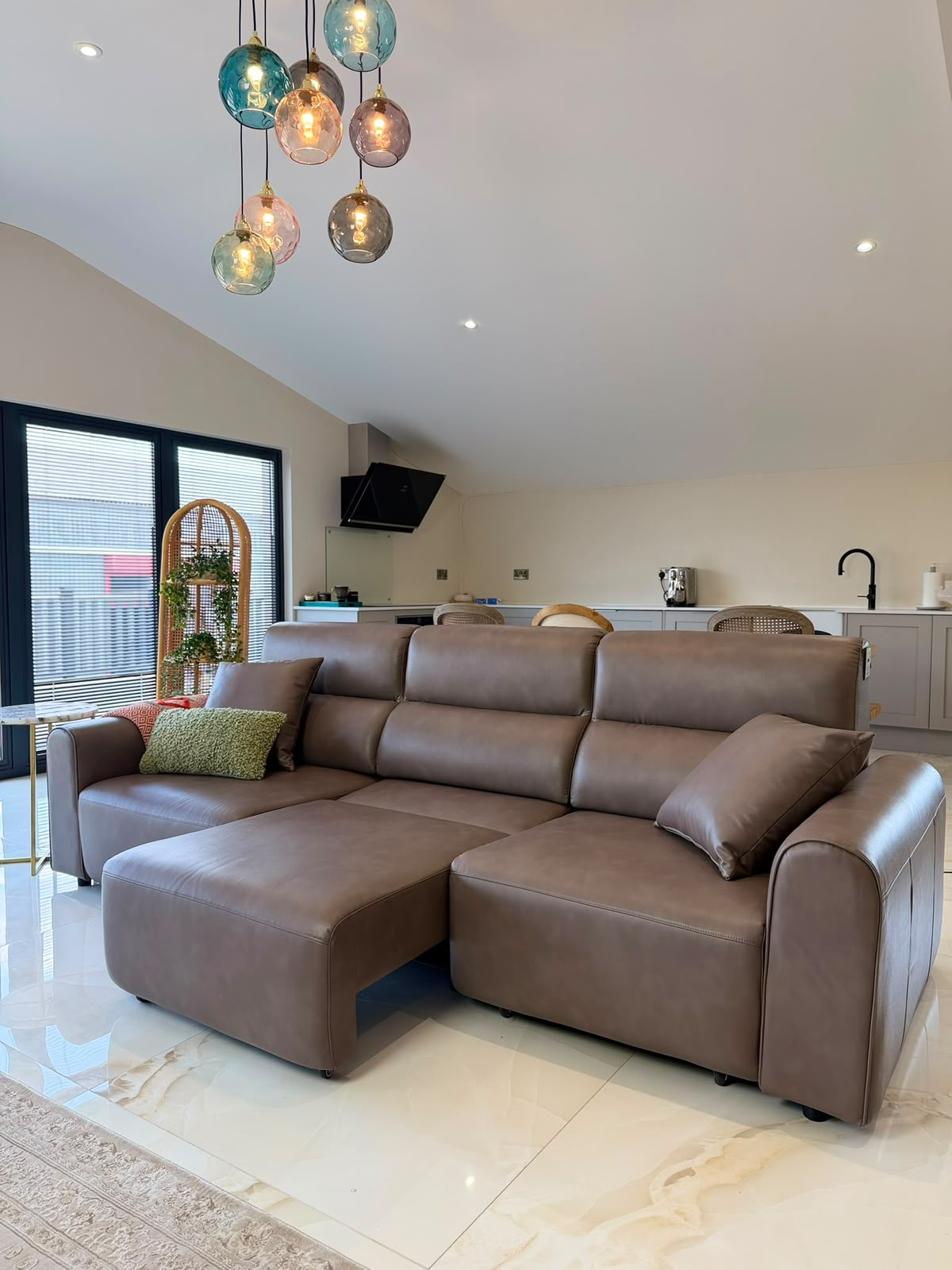 Conway Leather Electric Sofa Bed