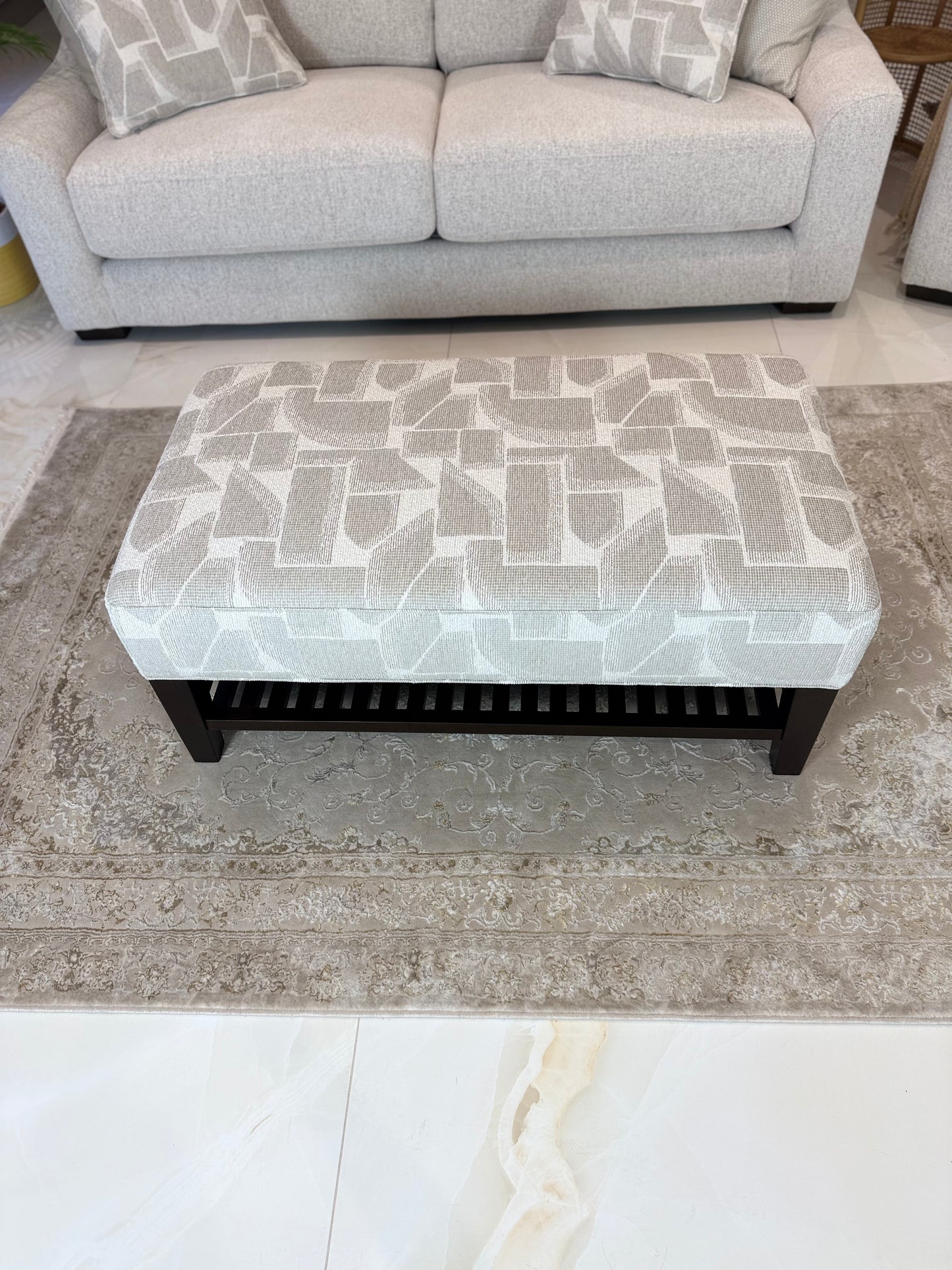 Douglas Sofa Beige Footstool