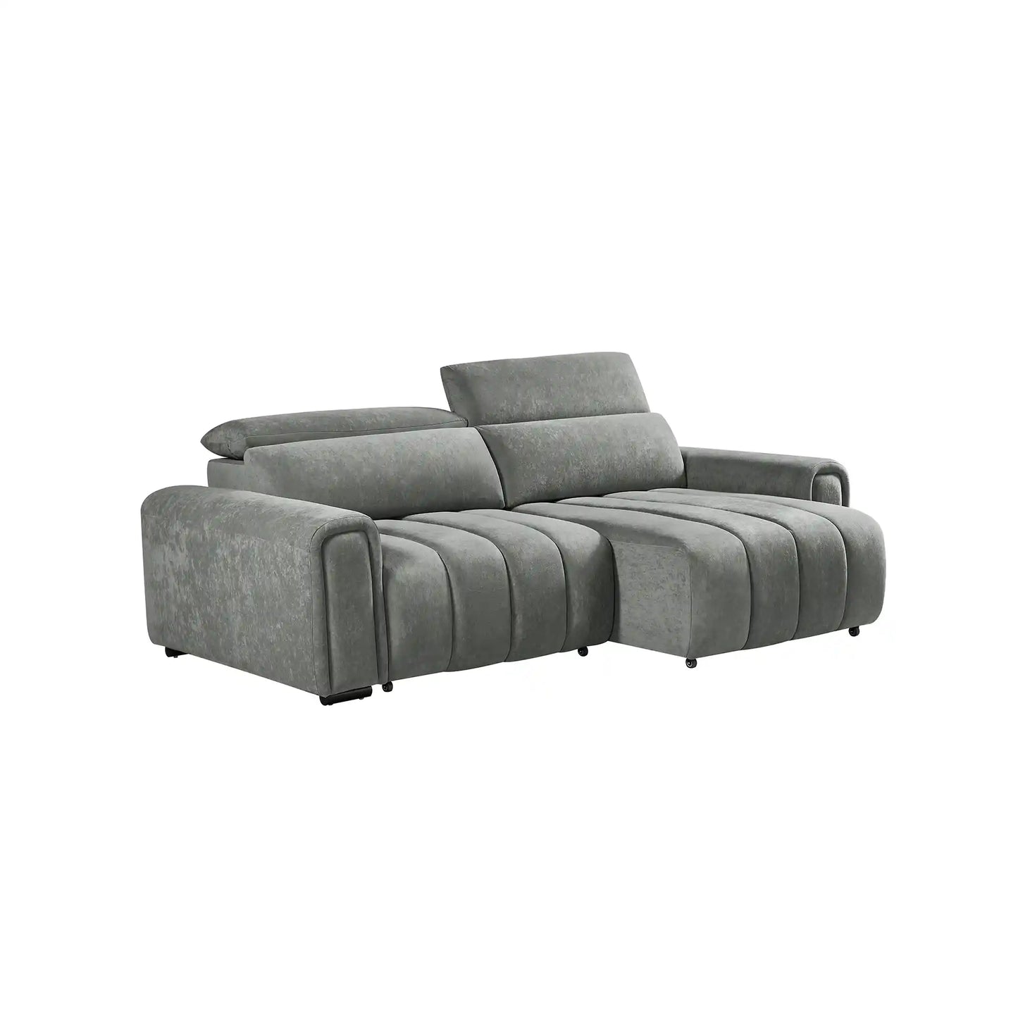 Molly Electric Sofa Bed - Grey Plush Velvet