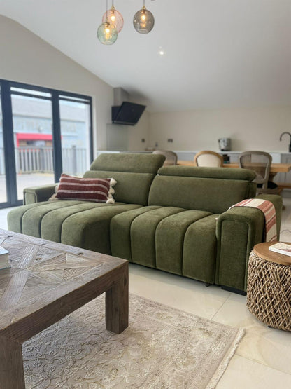 Molly 3 Seater Electric Sofa Bed - Green