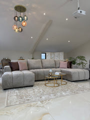 Shanghai Luxury U Shape Sofa Bed - Beige