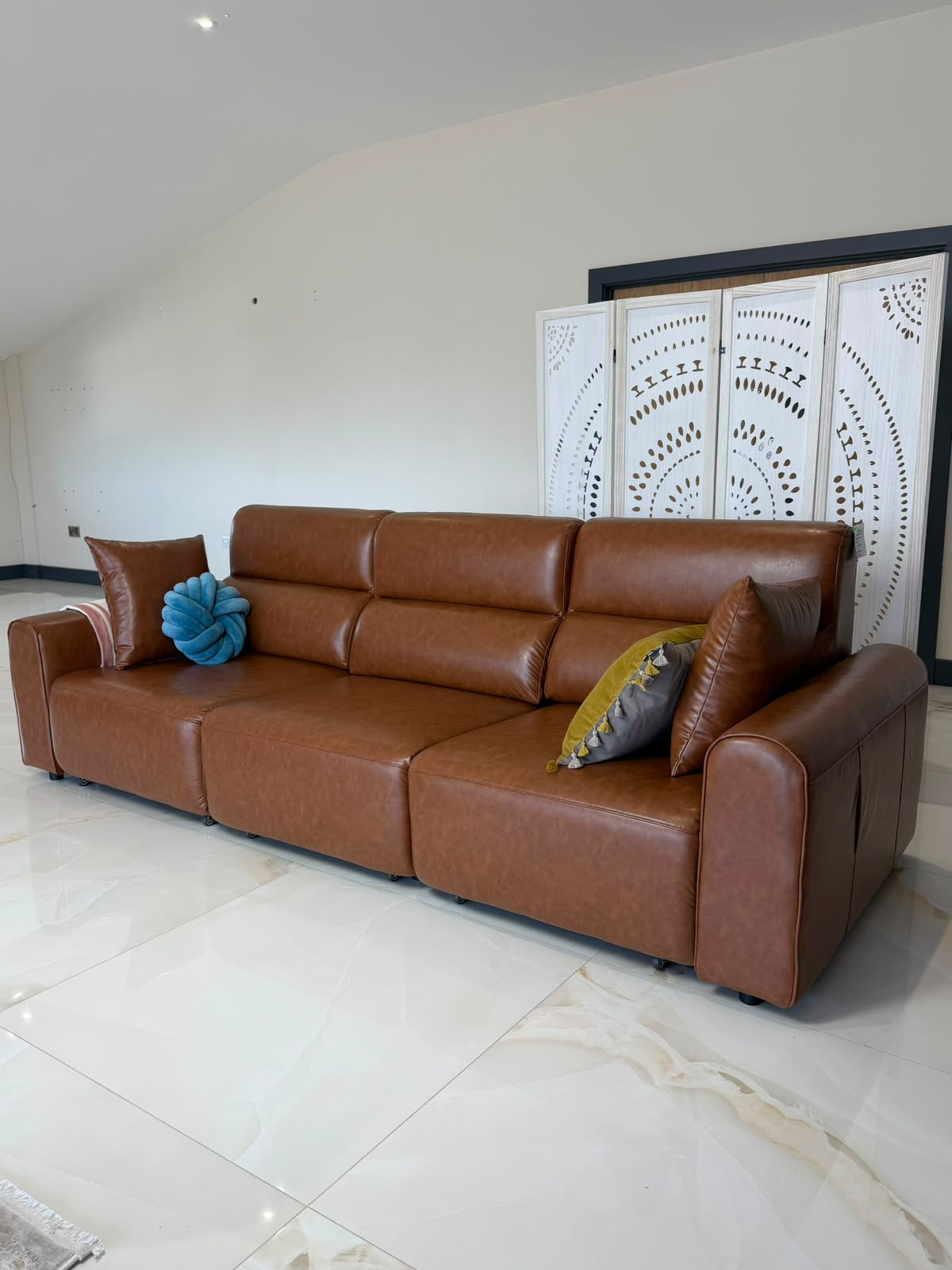Conway Leather Electric Sofa Bed