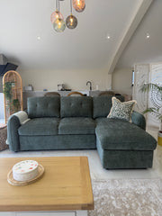 Moscow Universal Corner Sofabed With Storage - Olive