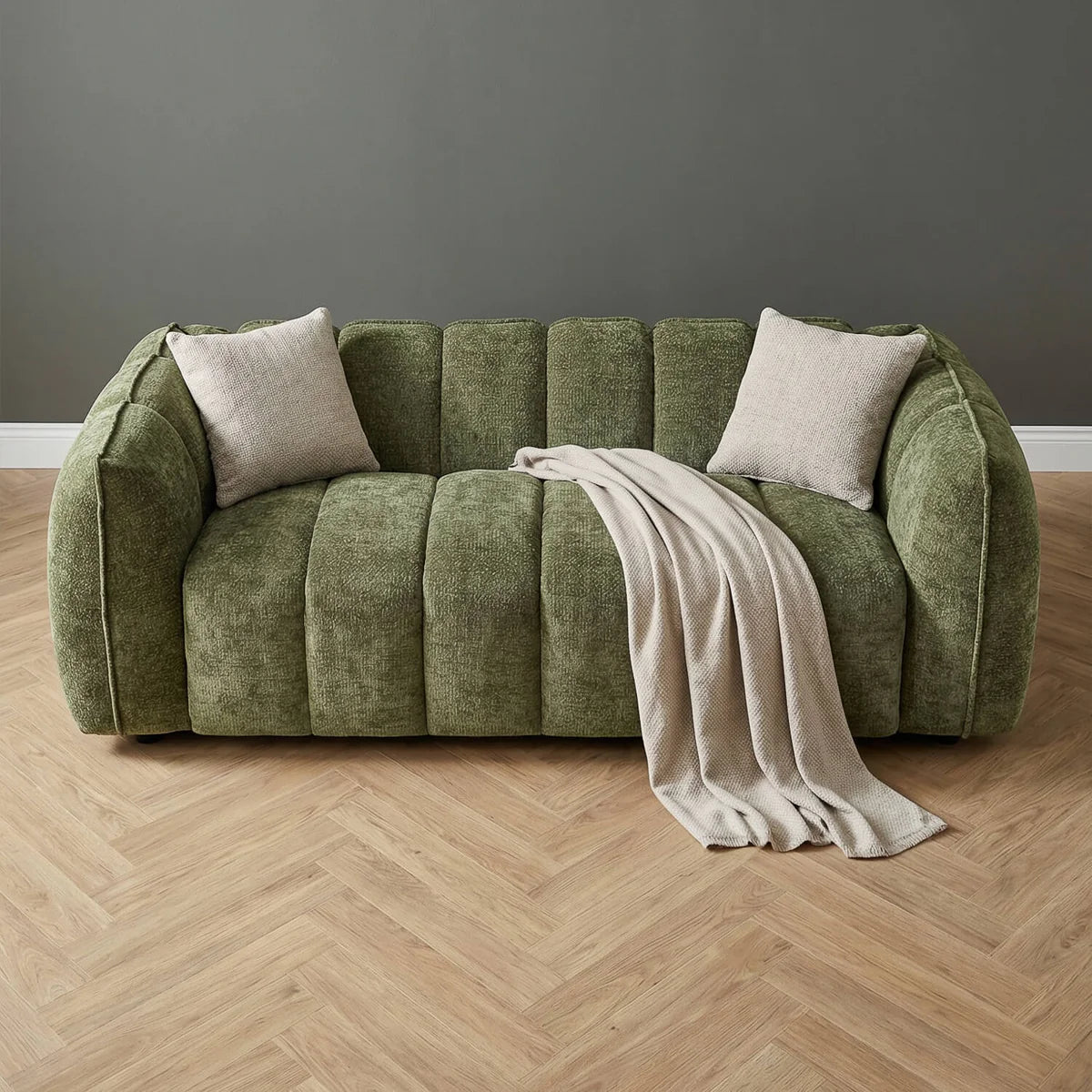 Venice 3+2 Sofa - Olive Green