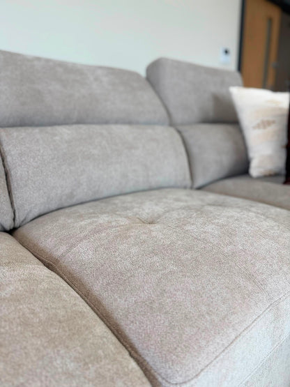 Alaya Storage U Shape Sofabed - Beige