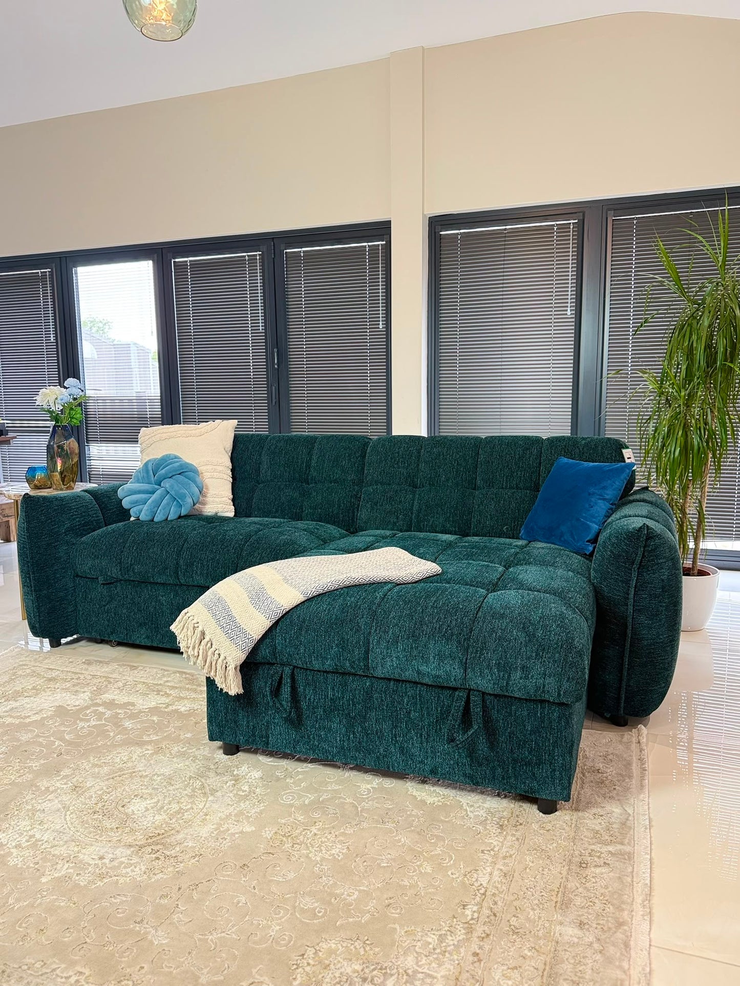 Florida Universal Storage Sofa Bed - Teal