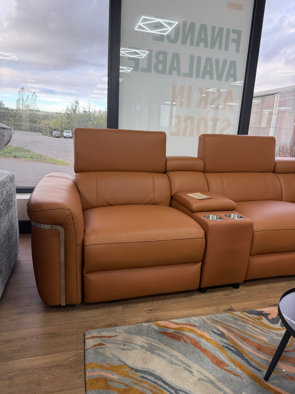 Somerville Electric Recliner Corner Sofa - Tan