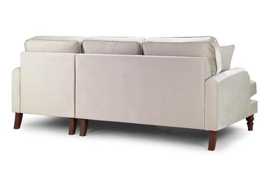 Fabiola Right Hand Facing Corner Sofa - Beige