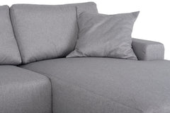 Firago Left Hand Corner Sofa - Grey