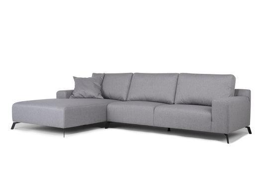 Firago Left Hand Corner Sofa - Grey